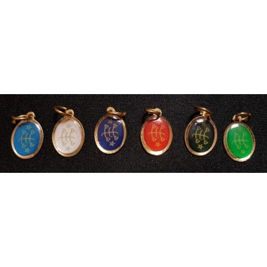 Pendentif toc  doré oval avec signe