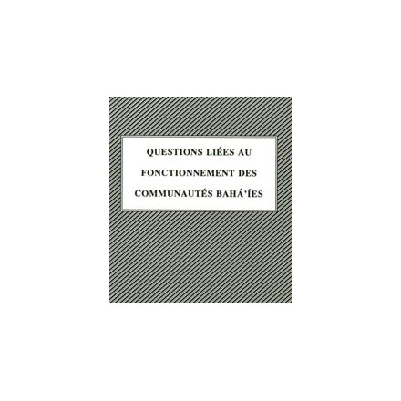 Divers Questions liées au fonctionnement des communautés ? compilation