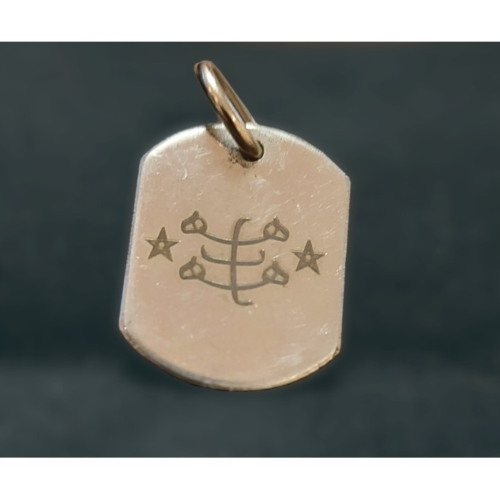 Pendentif signe acier