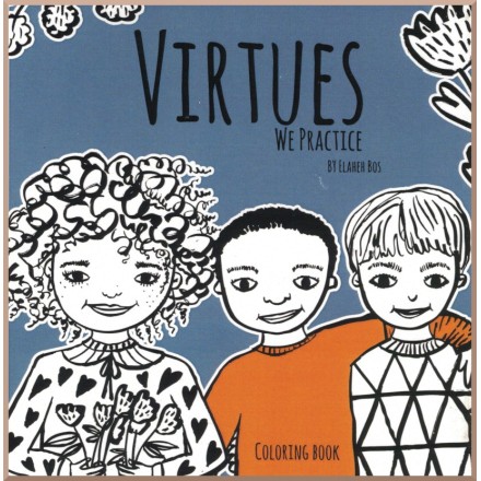 Livre pour enfant en anglais : Coloring Book :Virtues We practice