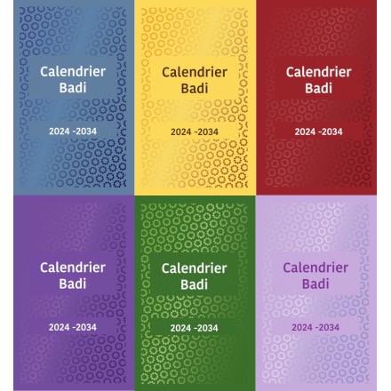 Calendrier Badi 2024-2034