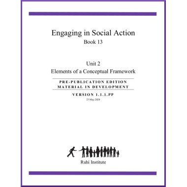 Ruhi - Livre 13 - Unité 2 - Anglais - Engaging in Social Action : Elements of a conceptual Framework