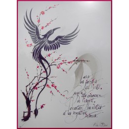 Calligraphie - C48 - 'Dans les jardins de l'unité, soyez..'