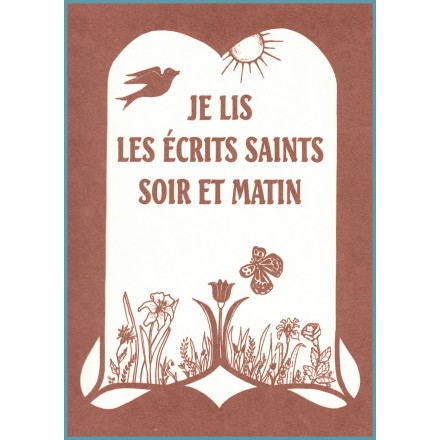 Livre pour enfant : Je lis les écrits soir et matin