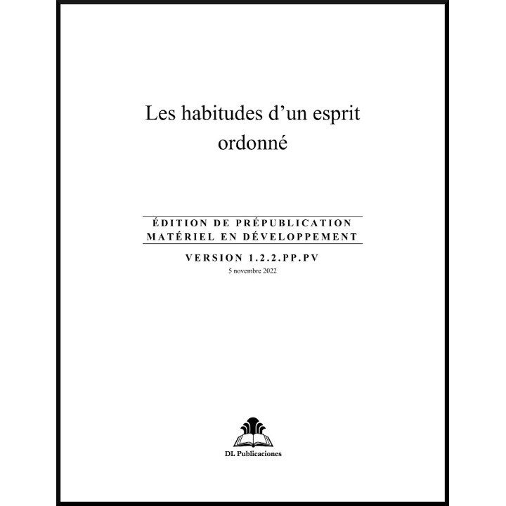 Ruhi - Préjeunes - Les habitudes d'un esprit ordonné