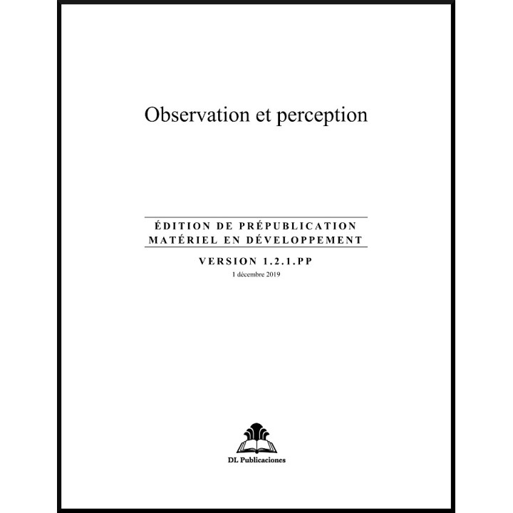 Ruhi - Préjeune - Observation & Perception