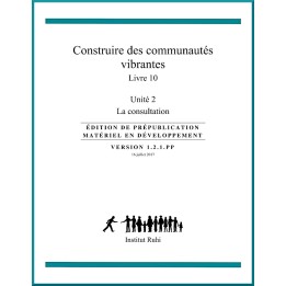Ruhi - Livre 10 - Unité 2 - La consultation - Construire des communautés vibrantes