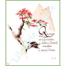 Calligraphie - C00 - 'Que vos pensées soient ...'