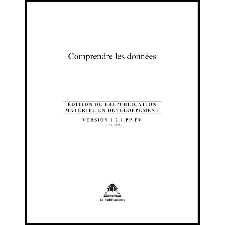 Livret Pré-jeune :Comprendre les données
