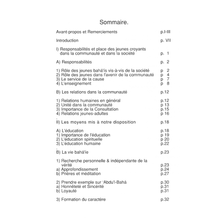 Divers Être un jeune bahá'í - compilé par le CNJ Québec