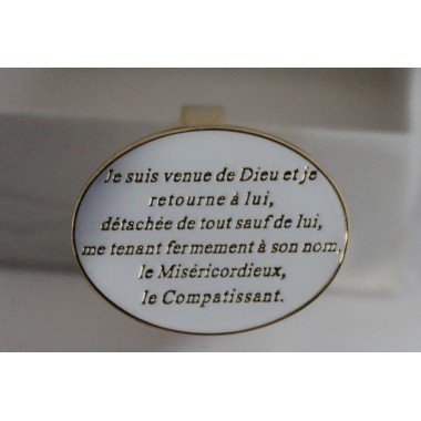Bague funéraire en français (femme)