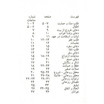 Livres de prières en persan/arabe/anglais